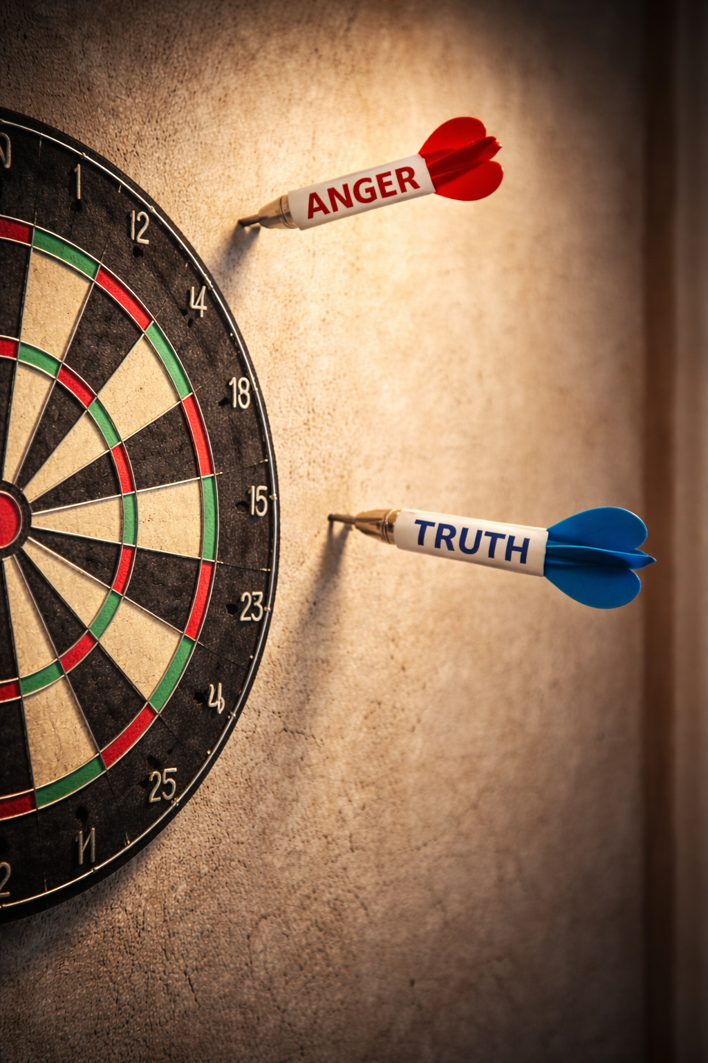 Throwing darts of anger